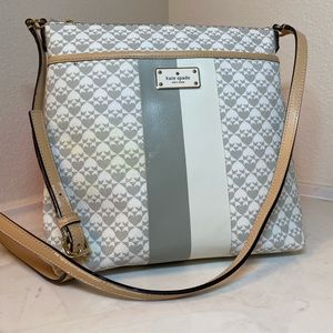 Kate Spade Crossbody White Grey